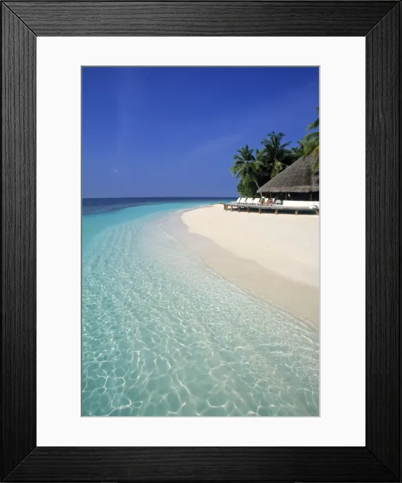 Framed Print : Tropical beach
