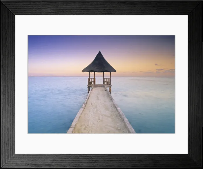 Framed Print : Pier, Maldives Framed Print : Pier, Maldives