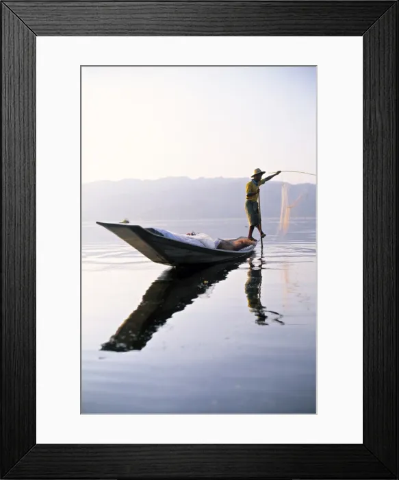Framed Print : Fisherman, Lake Inle Framed Print : Fisherman, Lake Inle