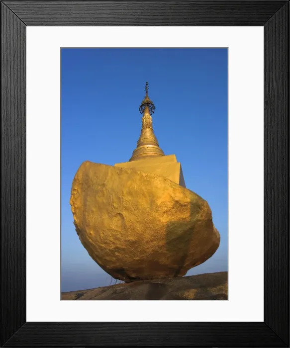 Framed Print : Golden Rock Framed Print : Golden Rock