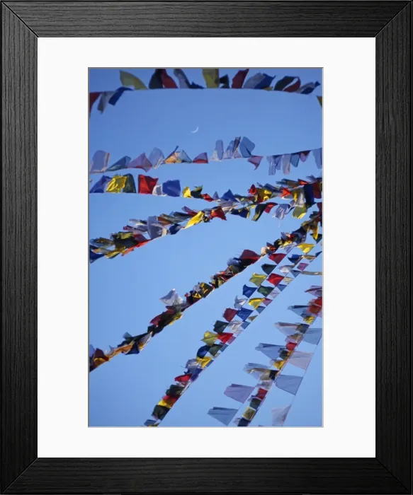 Framed Print : Buddhist prayer flags Framed Print : Buddhist prayer flags