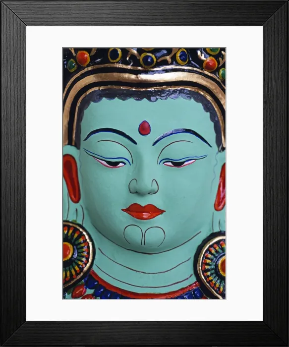 Framed Print : Masks are made of mixture of cotton, clay, and paper Framed Print : Masks are made of mixture of cotton, clay, and paper