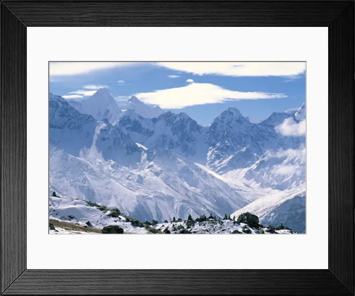 Framed Print : Snowy Peaks Framed Print : Snowy Peaks
