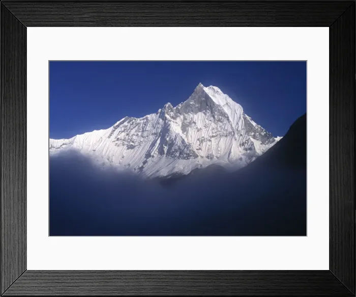 Framed Print : Fishtail mountain Framed Print : Fishtail mountain