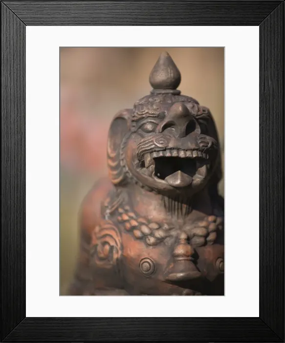 Framed Print : Nepal, Pokhara, Colourful canoes on Phewa Lake