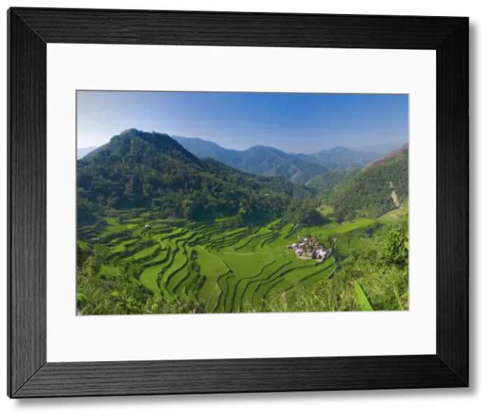 Framed Print : Rice terraces of Bangaan at Banaue, Luzon Island, Philippines Framed Print : Rice terraces of Bangaan at Banaue, Luzon Island, Philippines