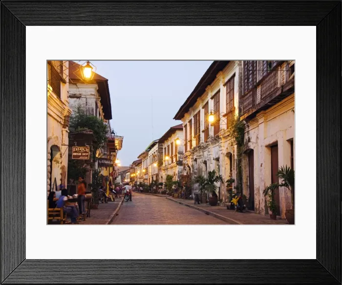 Framed Print : Philippines, Luzon Island, Ilocos Province, Vigan City Framed Print : Philippines, Luzon Island, Ilocos Province, Vigan City