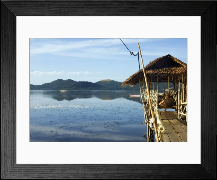 Framed Print : Philippines, Palawan Province, Busuanga Island, Coron Town