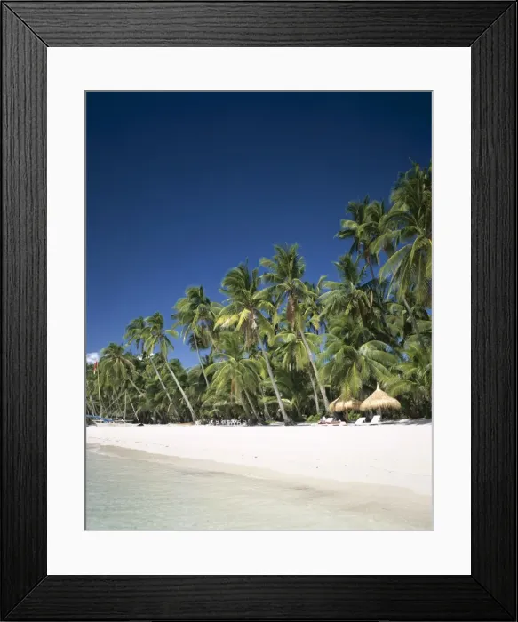 Framed Print : Boracay Beach / Palm Trees & Sand, Boracay Island, Philippines Framed Print : Boracay Beach / Palm Trees & Sand, Boracay Island, Philippines
