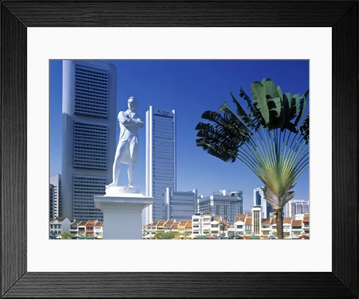 Framed Print : Raffles Statue Framed Print : Raffles Statue