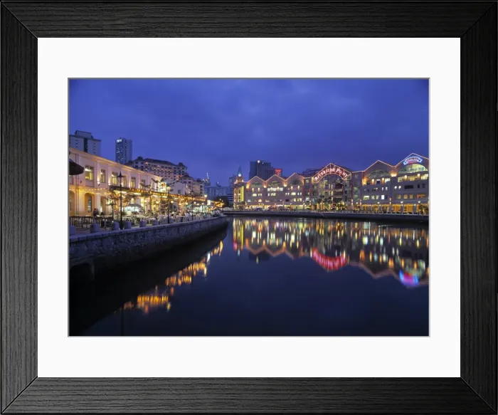 Framed Print : Clarke Quay Framed Print : Clarke Quay