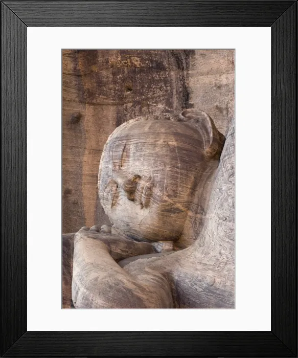 Framed Print : Buddha statue, Gal Vihara, Polonnaruwa, Sri Lanka