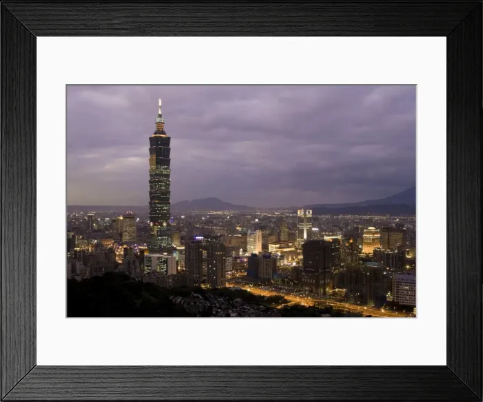 Framed Print : Taipei 101 skyscraper, Taipei, Taiwan