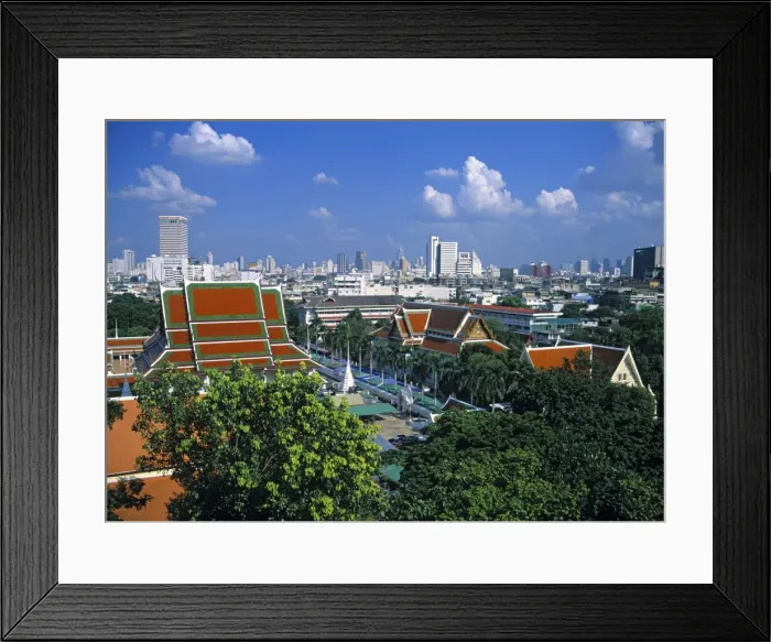 Framed Print : Wat Saket from Golden Mount Framed Print : Wat Saket from Golden Mount