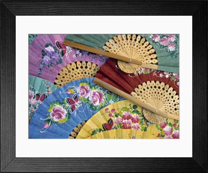 Framed Print : Ornamental fans Framed Print : Ornamental fans
