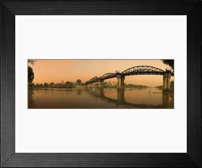 Framed Print : Bridge on the River Kwai over Mae Nam Khwae Noi Framed Print : Bridge on the River Kwai over Mae Nam Khwae Noi