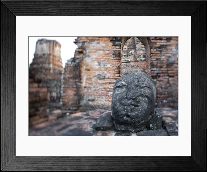 Framed Print : Buddha Statue, Temples of Ayutthaya Thailand Framed Print : Buddha Statue, Temples of Ayutthaya Thailand