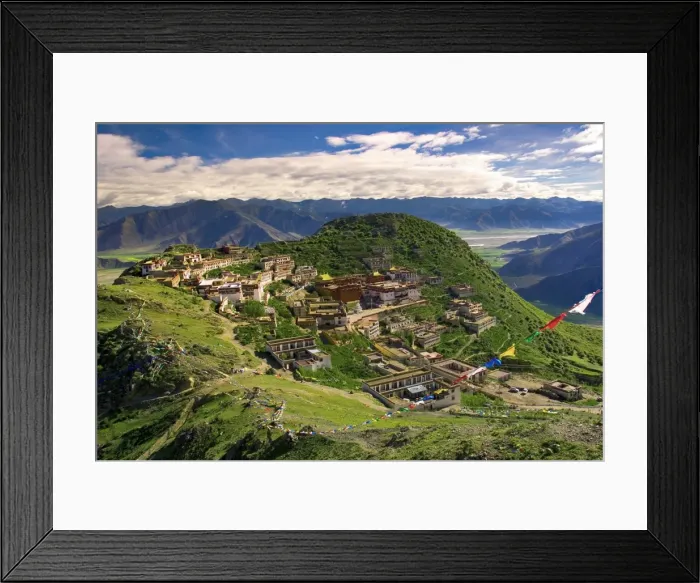 Framed Print : Ganden Monastery, Tagtse county, Tibet Framed Print : Ganden Monastery, Tagtse county, Tibet