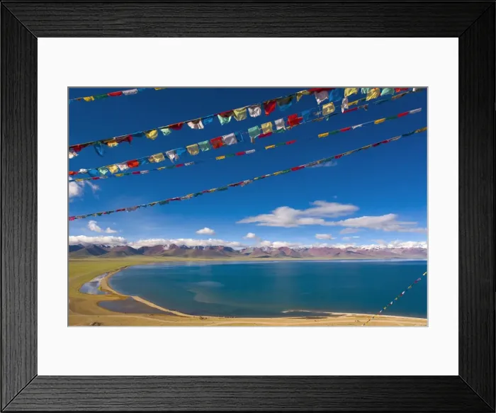 Framed Print : Prayer Flags at Nam Tso Lake, Central Tibet Framed Print : Prayer Flags at Nam Tso Lake, Central Tibet
