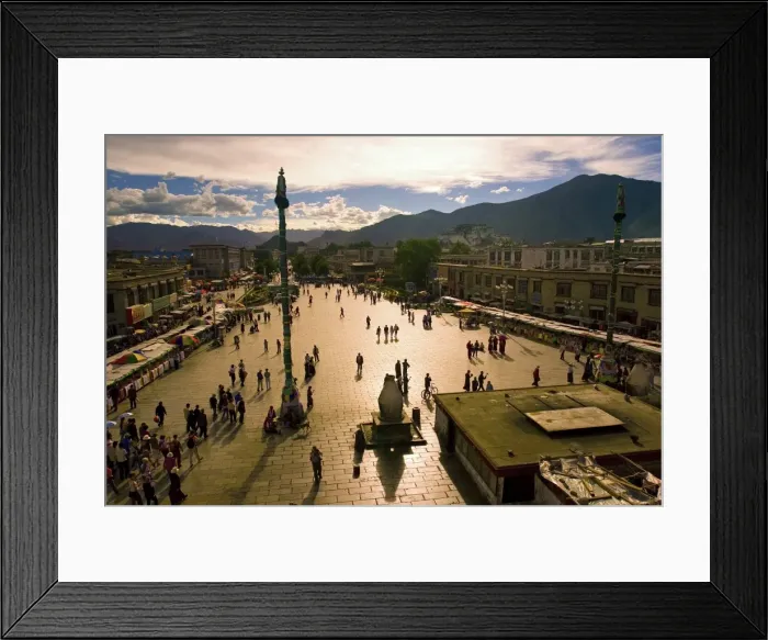 Framed Print : Barkhor square, Lhasa, Tibet Framed Print : Barkhor square, Lhasa, Tibet
