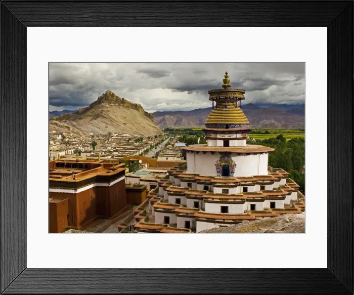 Framed Print : Gyantse monastery, along the friendship highway, Tibet Framed Print : Gyantse monastery, along the friendship highway, Tibet