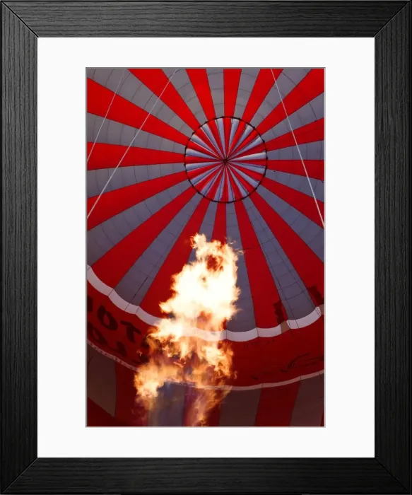Framed Print : Hot Air Balloon being inflated for take-off Framed Print : Hot Air Balloon being inflated for take-off