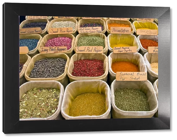 Turkey, Mediterranean Coast, Antalya Province, Kas, Spices in market