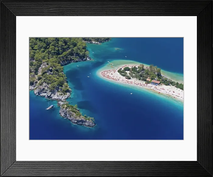 Framed Print : Blue Lagoon and Belcekiz beach Framed Print : Blue Lagoon and Belcekiz beach