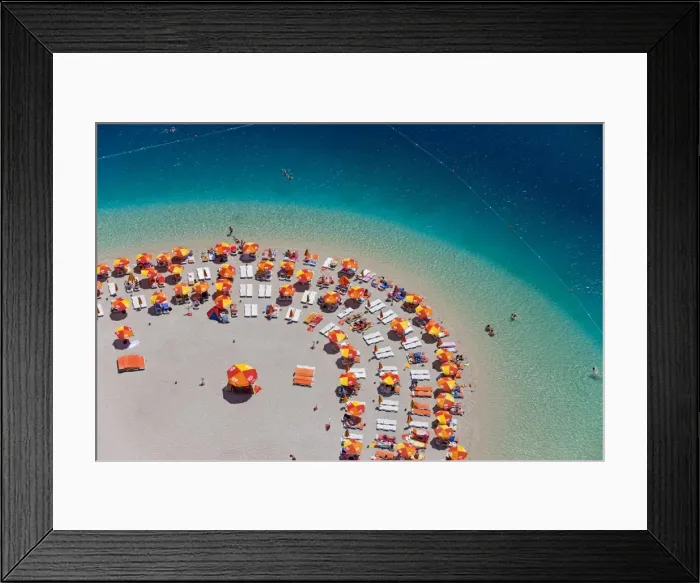 Framed Print : Blue Lagoon and Belcekiz beach