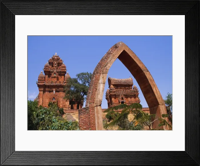 Framed Print : Po Klong Garai Cham Towers Brick built remnants of Framed Print : Po Klong Garai Cham Towers Brick built remnants of