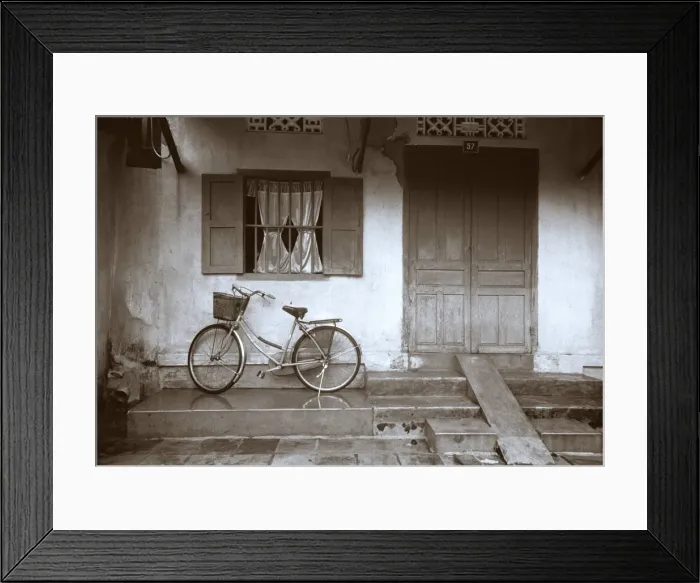 Framed Print : House with Bicycle, Hoi An, Vietnam Framed Print : House with Bicycle, Hoi An, Vietnam