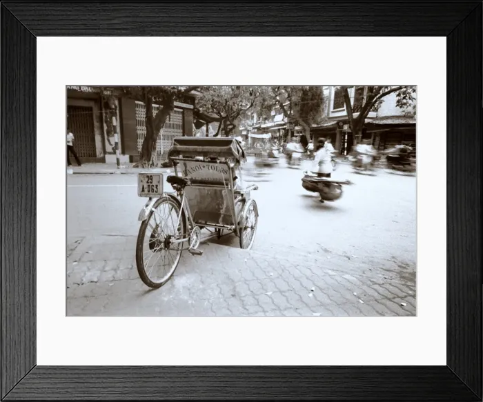 Framed Print : Rickshaw, Old Hanoi, Hanoi, Vietnam Framed Print : Rickshaw, Old Hanoi, Hanoi, Vietnam