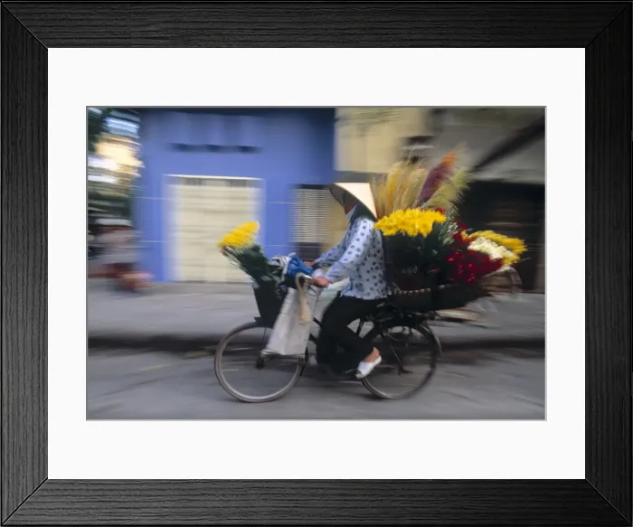 Framed Print : Woman on bike Framed Print : Woman on bike