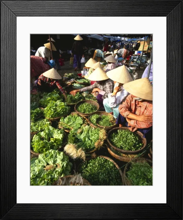Framed Print : Central market, Hoi An, Central Vietnam, Vietnam Framed Print : Central market, Hoi An, Central Vietnam, Vietnam