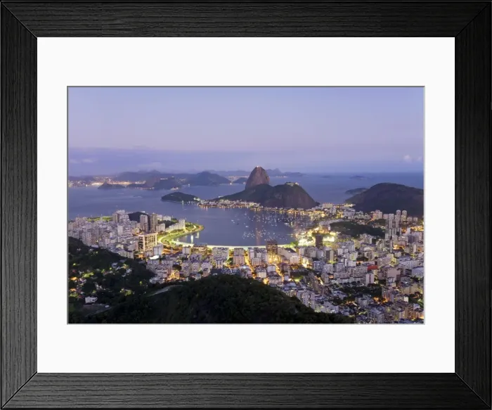 Framed Print : Botafogo and Sugarloaf Mountain (Pao de Acucar) from Corcovado Framed Print : Botafogo and Sugarloaf Mountain (Pao de Acucar) from Corcovado