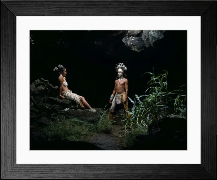Framed Print : Rapanui man and woman Framed Print : Rapanui man and woman