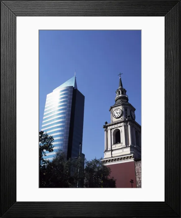 Framed Print : Rising either side of Avenida del Libertador Bernardo O Higgins Framed Print : Rising either side of Avenida del Libertador Bernardo O Higgins