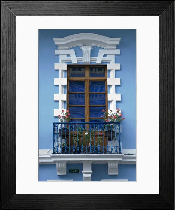Framed Print : Colourful colonial architecture, Quito, Ecuador Framed Print : Colourful colonial architecture, Quito, Ecuador