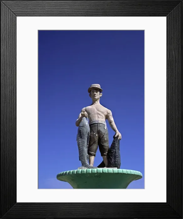 Framed Print : A statue of a pescador Framed Print : A statue of a pescador