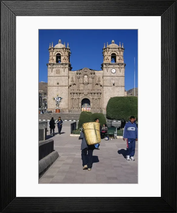 Framed Print : Peru, Puno, Puno cathedral
