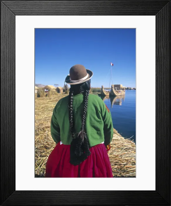Framed Print : Islas Flotantes (Floating Reed Islands)
