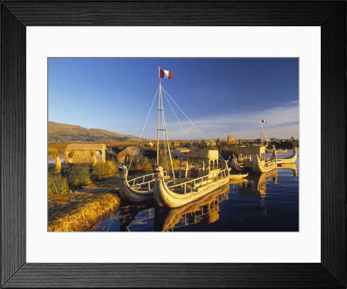 Framed Print : Floating Islands (Uros) Framed Print : Floating Islands (Uros)