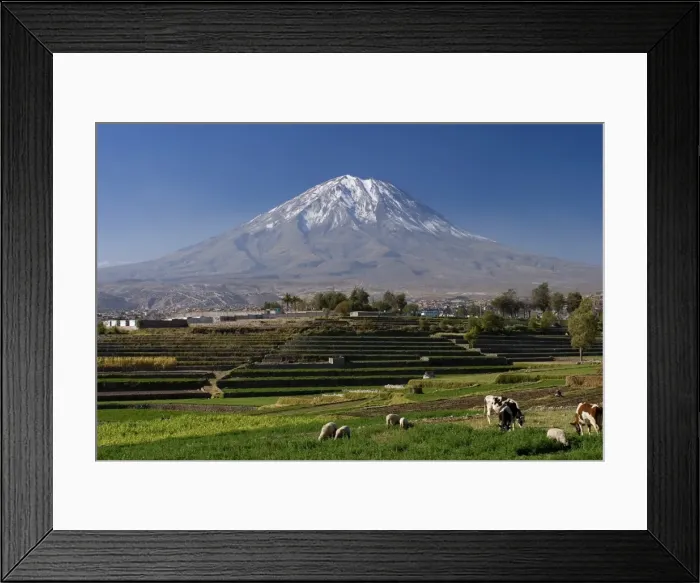 Framed Print : El Misti Volcano and Arequipa town Framed Print : El Misti Volcano and Arequipa town