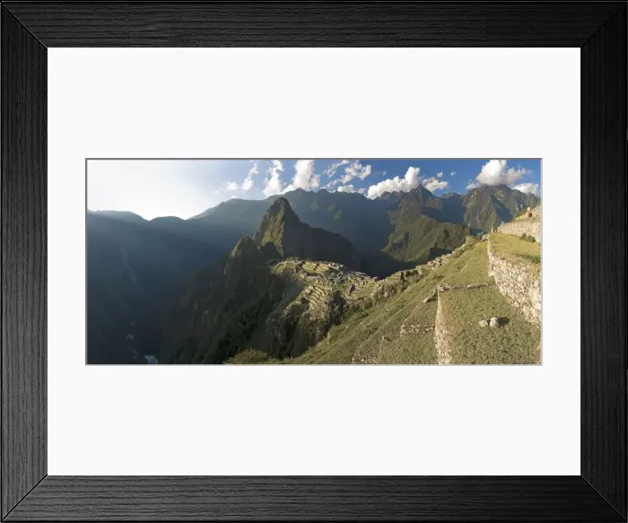 Framed Print : Panoramic View of Machu Picchu Framed Print : Panoramic View of Machu Picchu