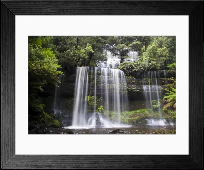 Framed Print : Russell Falls in Mount Field National Park