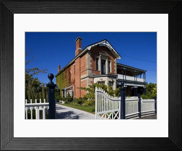 Framed Print : A grand house in historic Battery Point Framed Print : A grand house in historic Battery Point