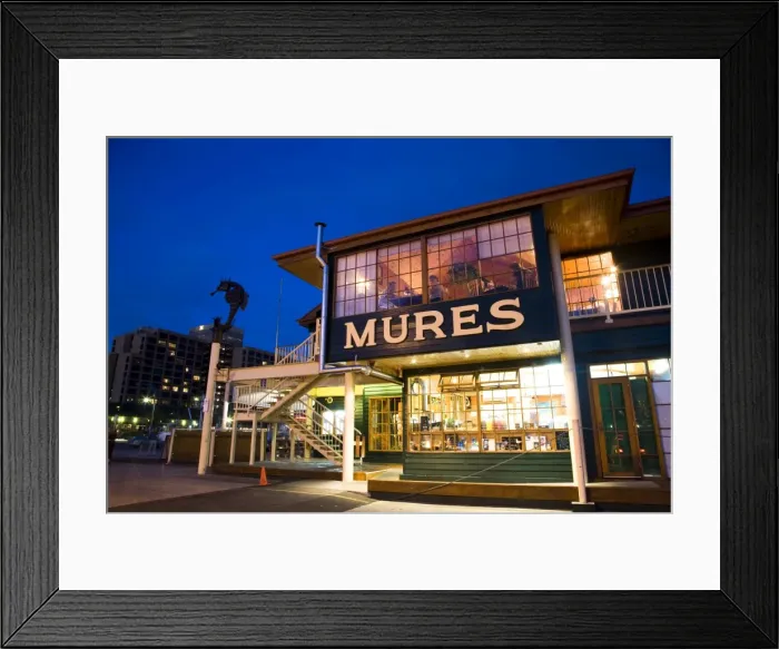 Framed Print : Mures on Victoria Dock Framed Print : Mures on Victoria Dock
