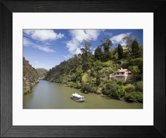 Framed Print : Passnger ferry on Cateract Gorge Framed Print : Passnger ferry on Cateract Gorge