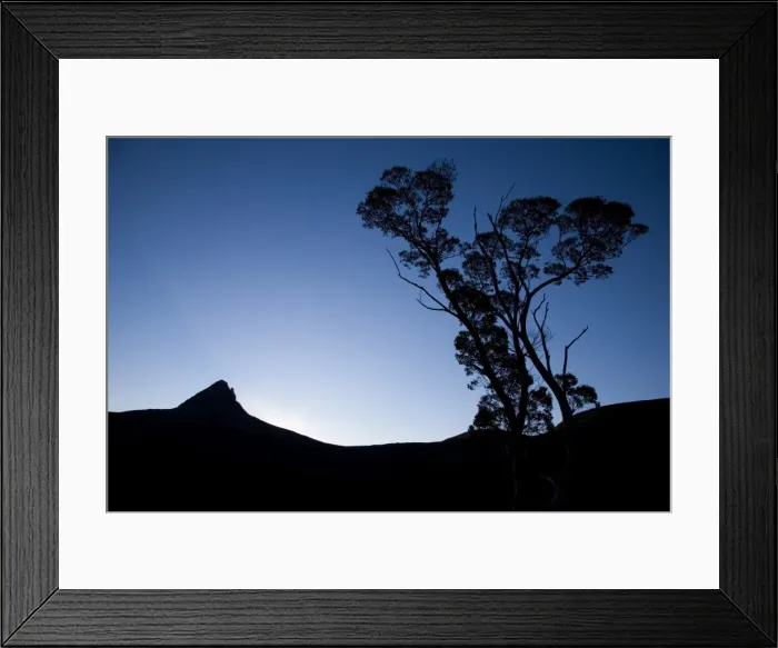 Framed Print : Barn Bluff seen from Waterfall Valley on the Overland Track Framed Print : Barn Bluff seen from Waterfall Valley on the Overland Track