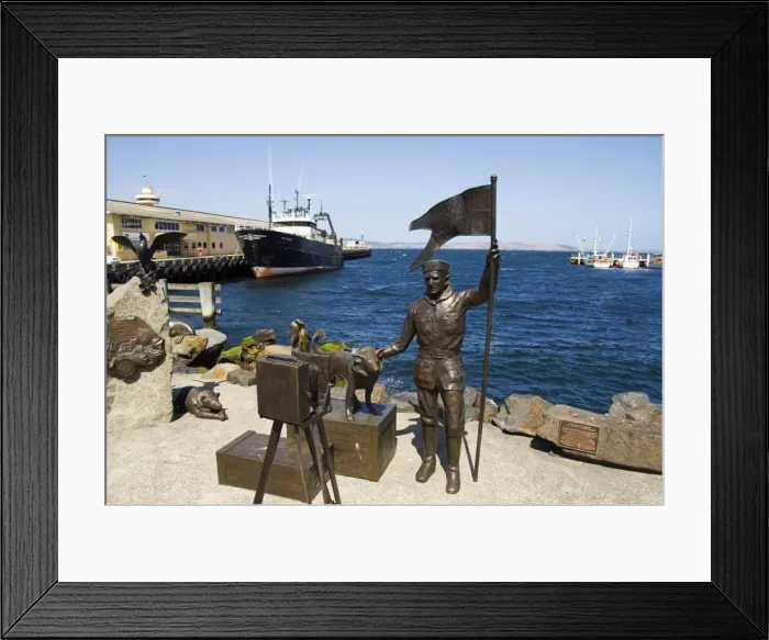 Framed Print : Australia, Tasmania, Hobart, Salamanca Harbour